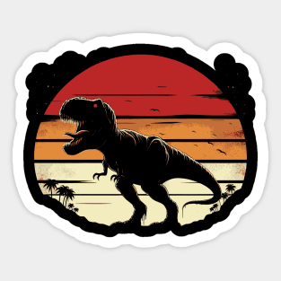 Dinosaur T-Rex Retro Novelty Men Kids Women Funny Dinosaur Sticker